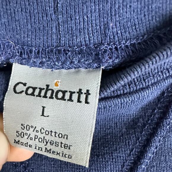 Carhartt Sweatshirt Mens Large Blue Loose Fit Midweight Crewneck Pullover - Picture 5 of 12